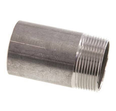 R 1 1/2'' Male x 48.3mm Stainless steel Pipe Nipple with Welding End 20 Bar DIN 2982 - 80mm