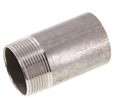 R 1 1/2'' Male x 48.3mm Stainless steel Pipe Nipple with Welding End 20 Bar DIN 2982 - 80mm