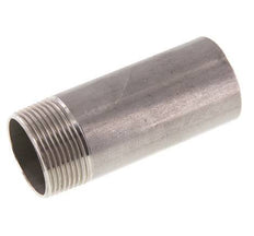 R 1 1/4'' Male x 42.4mm Stainless steel Pipe Nipple with Welding End 20 Bar DIN 2982 - 100mm