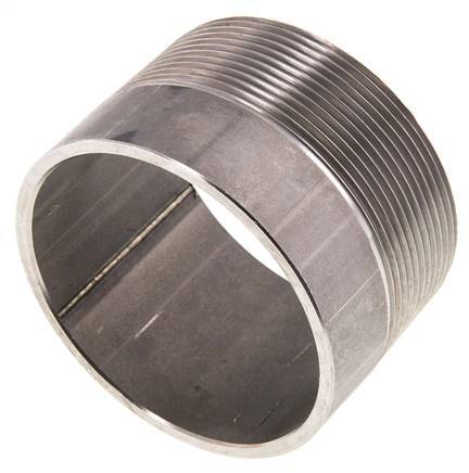 R 2 1/2'' Male x 76.1mm Stainless steel Pipe Nipple with Welding End 20 Bar DIN 2982 - 50mm