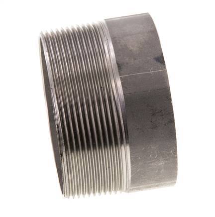 R 2 1/2'' Male x 76.1mm Stainless steel Pipe Nipple with Welding End 20 Bar DIN 2982 - 50mm