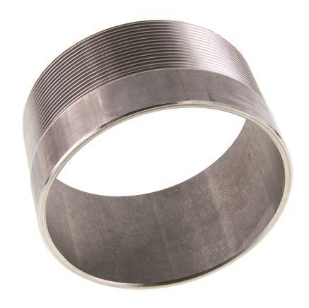 R 4'' Male x 114.3mm Stainless steel Pipe Nipple with Welding End 20 Bar DIN 2982 - 60mm