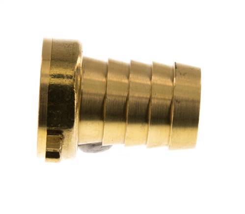 G 1 1/4'' x 32mm Brass Hose barb with NBR Seal and Wing Nut 16 Bar