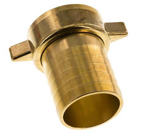 G 2'' x 50mm Brass Hose barb with NBR Seal and Wing Nut 16 Bar