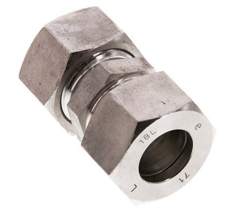 18L Stainless steel Straight Compression Fitting 315 Bar DIN 2353
