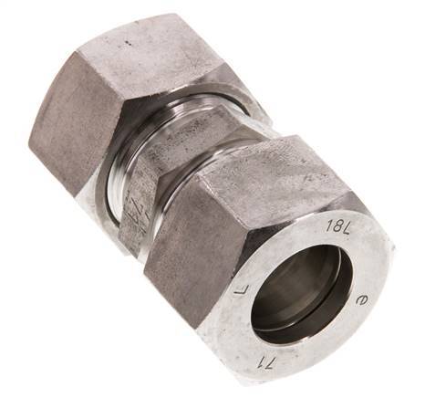 18L Stainless steel Straight Compression Fitting 315 Bar DIN 2353