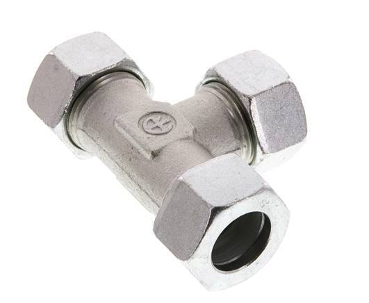22L Zinc plated Steel Tee Cutting Ring 160 Bar DIN 2353