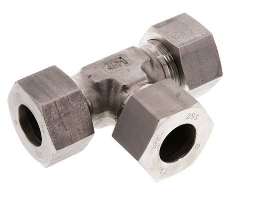 25S Stainless steel Tee Cutting Ring 400 Bar DIN 2353