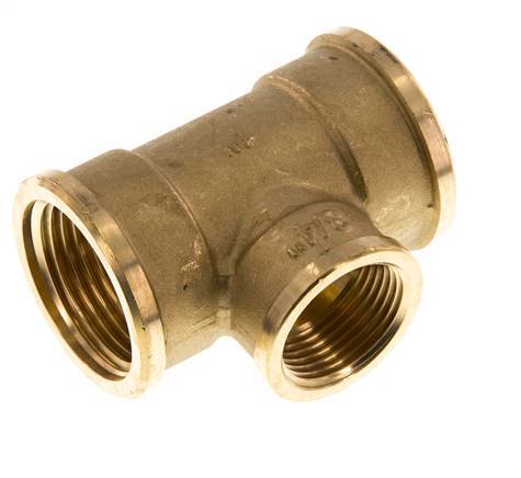 Rp 1'' x Rp 3/4'' Brass Tee 16 Bar