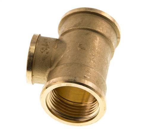 Rp 1'' x Rp 3/4'' Brass Tee 16 Bar