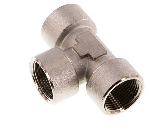 G 3/4'' Nickel plated Brass Tee 16 Bar