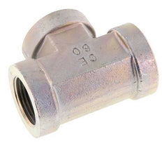 G 1'' Zinc plated Steel Tee 160 Bar - Hydraulic