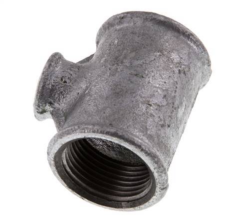Rp 1'' x Rp 3/8'' Zinc plated Cast iron Tee 25 Bar