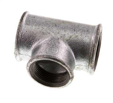 Rp 1 1/2'' x Rp 1 1/4'' Zinc plated Cast iron Tee 25 Bar