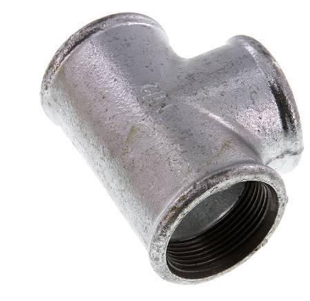 Rp 1 1/2'' Zinc plated Cast iron Tee 25 Bar