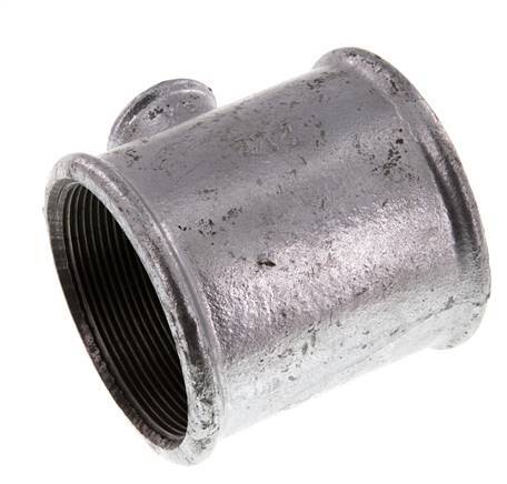 Rp 2 1/2'' x Rp 3/4'' Zinc plated Cast iron Tee 25 Bar