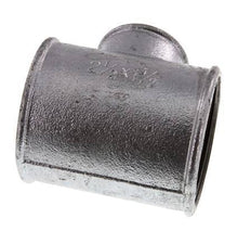Rp 2 1/2'' x Rp 1 1/2'' Zinc plated Cast iron Tee 25 Bar