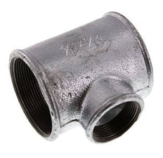 Rp 2 1/2'' x Rp 1 1/2'' Zinc plated Cast iron Tee 25 Bar