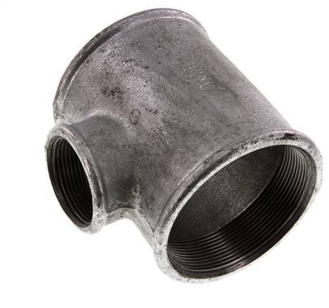 Rp 3'' x Rp 1 1/2'' Zinc plated Cast iron Tee 25 Bar