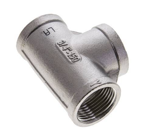 Rp 3/4'' Stainless steel Tee 10 Bar