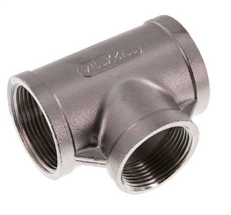 Rp 1 1/2'' x Rp 1 1/4'' Stainless steel Tee 16 Bar