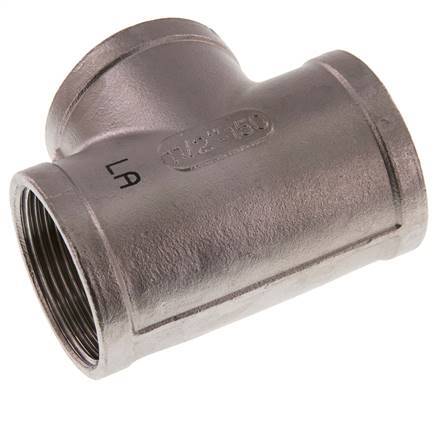 Rp 1 1/2'' Stainless steel Tee 10 Bar