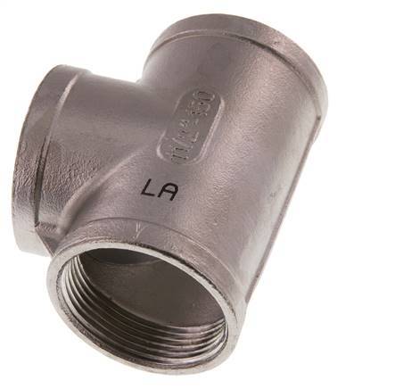 Rp 1 1/2'' Stainless steel Tee 10 Bar
