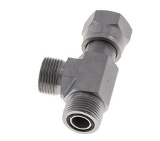 UNS 1''-14 F/M Zinc plated Steel Tee ORFS with union nut 400 Bar - Hydraulic