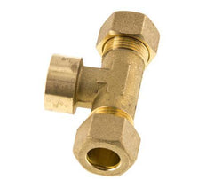 G 1/2'' x 14mm Brass Tee Compression Fitting 89 Bar DIN EN 1254-2