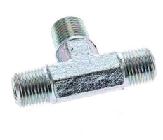 1/8'' NPT Male Zinc plated Steel Tee 345 Bar - Hydraulic