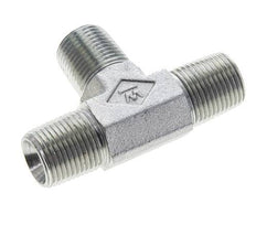 3/8'' NPT Male Zinc plated Steel Tee 210 Bar - Hydraulic