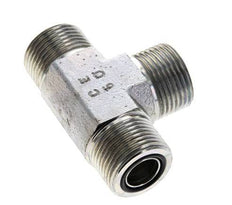 UNS 1''-14 Male Zinc plated Steel Tee ORFS 400 Bar - Hydraulic