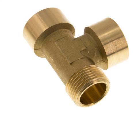 R 1'' x G 1'' M/F Brass Tee 16 Bar