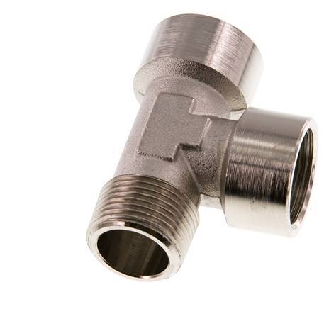 R 3/4'' x G 3/4'' M/F Nickel plated Brass Tee 16 Bar