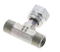 UNF 9/16''-18 M/F Zinc plated Steel Tee ORFS with union nut 630 Bar - Hydraulic