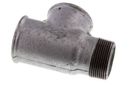 R 1 1/2'' x Rp 1 1/2'' M/F Zinc plated Cast iron Tee 25 Bar