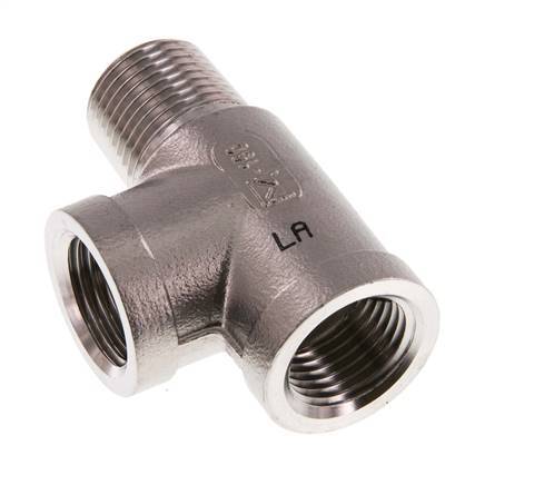 R 1/2'' x Rp 1/2'' M/F Stainless steel Tee 16 Bar