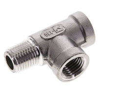 R 1/4'' x Rp 1/4'' M/F Stainless steel Tee 16 Bar
