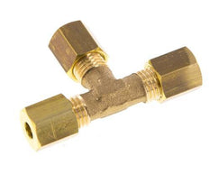 4mm Brass Tee Compression Fitting 150 Bar DIN EN 1254-2