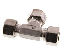 16S Stainless steel Tee Compression Fitting 400 Bar DIN 2353