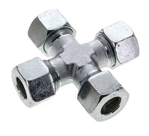 20S Zinc plated Steel Cross Cutting Ring 400 Bar DIN 2353
