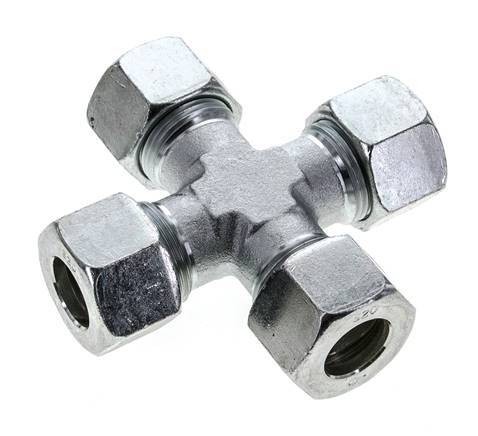 20S Zinc plated Steel Cross Cutting Ring 400 Bar DIN 2353