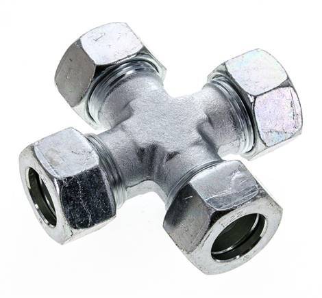22L Zinc plated Steel Cross Cutting Ring 160 Bar DIN 2353