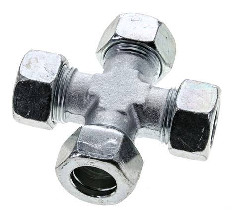 22L Zinc plated Steel Cross Cutting Ring 160 Bar DIN 2353