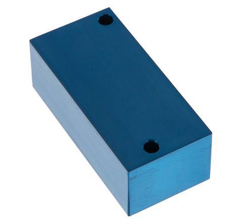4xG 3/8'' Aluminium Distributor Block One-sided 16 Bar