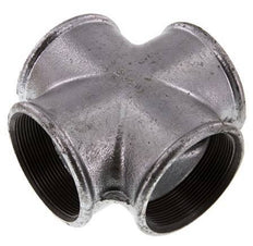 Rp 2 1/2'' Female Zinc plated Cast iron Cross 25 Bar