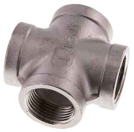 Rp 1'' Female Stainless steel Cross 16 Bar