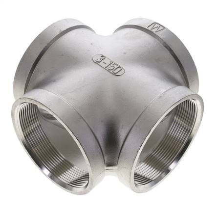 Rp 3'' Female Stainless steel Cross 16 Bar