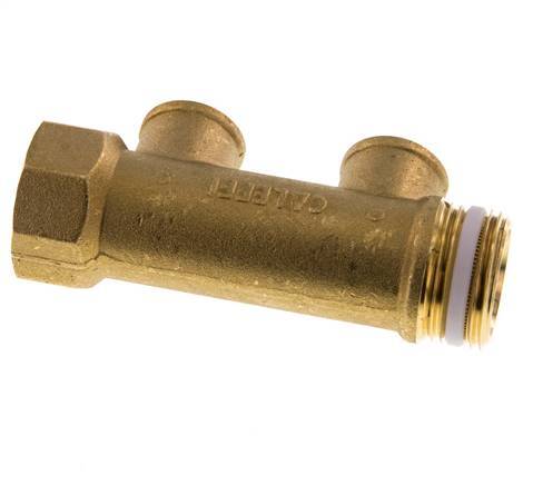 G 1'' x 2xG 1/2'' F/M/F Brass Distributor pipes 10 Bar