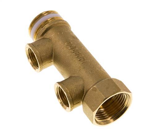 G 1'' x 2xG 1/2'' F/M/F Brass Distributor pipes 10 Bar